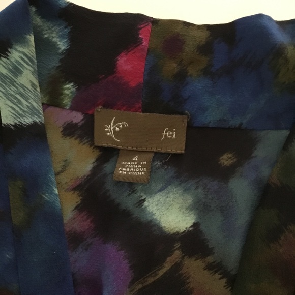 ASO ROSALIE HALE FEI SILK WRAP TOP - Picture 9 of 14